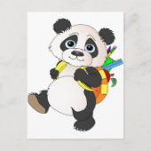 Panda-Beer met rugzak Briefkaart (Voorkant)