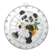 Panda-Beer met rugzak Dartbord (Voorkant)