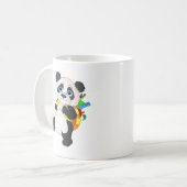 Panda-Beer met rugzak Koffiemok (Voorkant links)