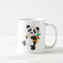 Panda-Beer met rugzak