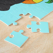 Panda-Beer met rugzak Legpuzzel (Zijkant)