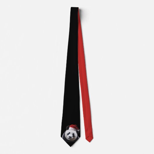 Panda-Beer met Santa Hat Stropdas (Voorkant)