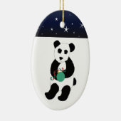 Panda Beer met Sieraad Keramisch Ornament (Rechts)