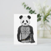 Panda Beer met Thor's Viking Hammer Briefkaart (Staand voorkant)
