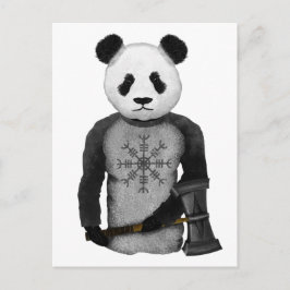 Panda Beer met Thor's Viking Hammer Briefkaart