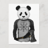 Panda Beer met Thor's Viking Hammer Briefkaart (Voorkant)