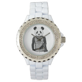Panda Beer met Viking Hammer Horloge