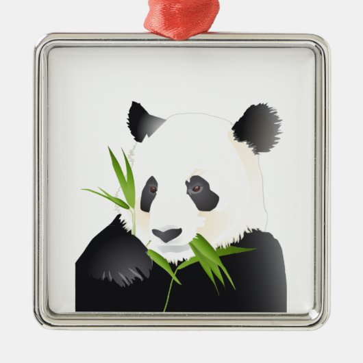 Panda Beer Metalen Ornament (Voorkant)