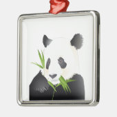 Panda Beer Metalen Ornament (Links)