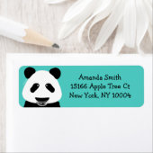 Panda Beer Modern Blauwgroen Etiket (Insitu)