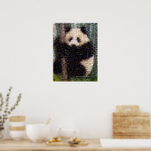 Panda Beer Montage Poster (Keuken)