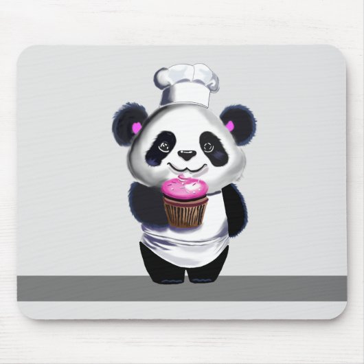 Panda Beer Mousepad Muismat (Voorkant)