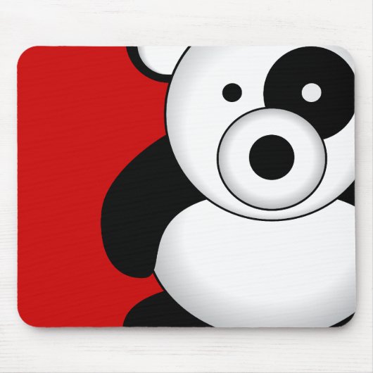 Panda Beer Mousepad Muismat (Voorkant)