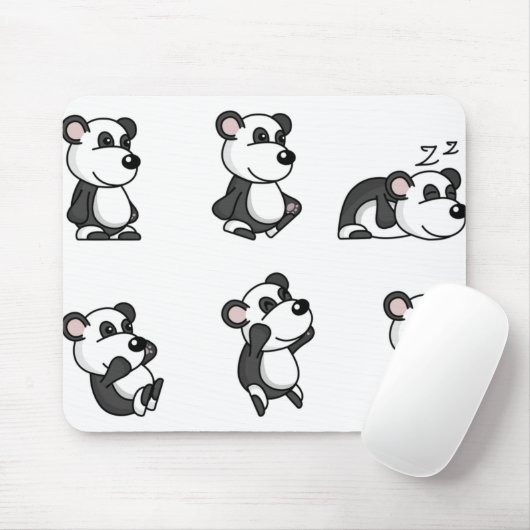 Panda beer muismat (Met muis)