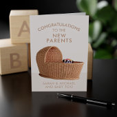 Panda Beer Nieuwe Ouders Baby feliciteert Kaart