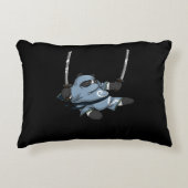 Panda Beer Ninja Karate Samurai Martial Arts Accent Kussen (Voorkant)