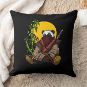 Panda Beer Ninja Samurai Warrior Animal Kussen (Deken)