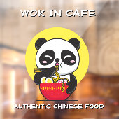 Panda Beer Noodles Chinese Restaurant aanpassen Raamsticker (Vel 2)