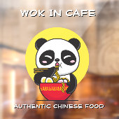 Panda Beer Noodles Chinese Restaurant aanpassen Raamsticker (Vel 2)