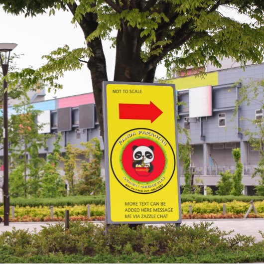 Panda Beer Noodles Chinese Restaurant aanpassen Spandoek