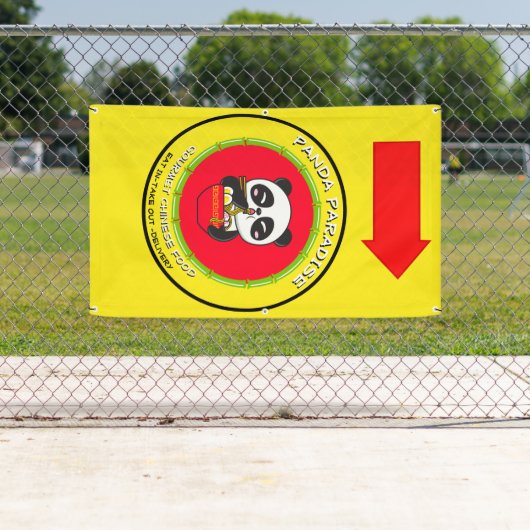 Panda Beer Noodles Chinese Restaurant aanpassen Spandoek (Insitu)