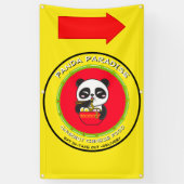 Panda Beer Noodles Chinese Restaurant aanpassen Spandoek (Verticaal)