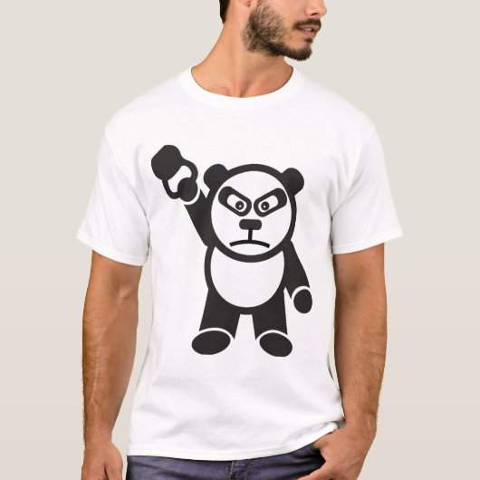 Panda Beer One Arm Kettlebell Snatch T-shirt (Voorkant)