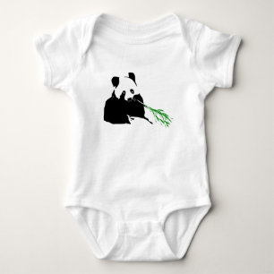 Panda Beer Ontwerpen op Baby kleding Romper