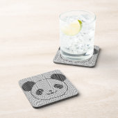 Panda-Beer op golflengte Bier Onderzetter (Rechterzijde)