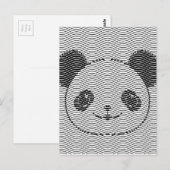 Panda-Beer op golflengte Briefkaart (Voorkant / Achterkant)