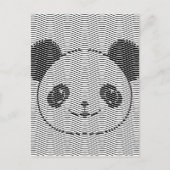Panda-Beer op golflengte Briefkaart (Voorkant)