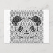 Panda-Beer op golflengte Briefkaart (Voorkant)