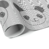 Panda-Beer op golflengte Cadeaupapier (Rol Hoek)