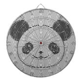 Panda-Beer op golflengte Dartbord (Voorkant)