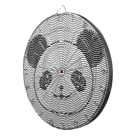 Panda-Beer op golflengte Dartbord (Voorkant Rechts)