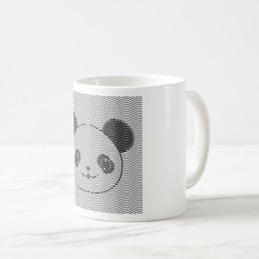 Panda-Beer op golflengte Koffiemok (Voorkant rechts)