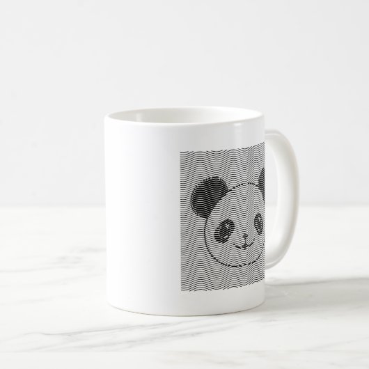 Panda-Beer op golflengte Koffiemok (Voorkant rechts)
