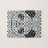 Panda-Beer op golflengte Legpuzzel (Horizontaal)