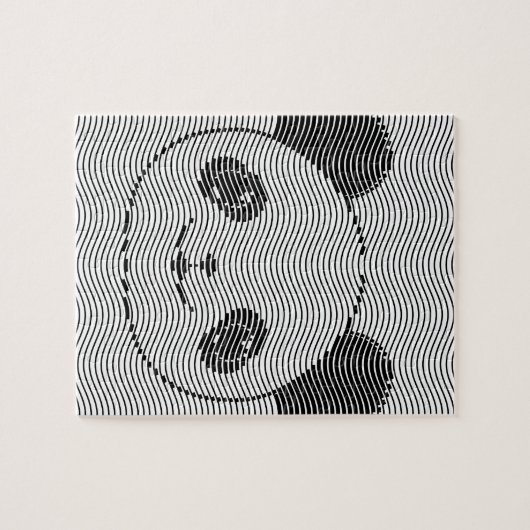 Panda-Beer op golflengte Legpuzzel (Horizontaal)
