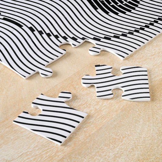 Panda-Beer op golflengte Legpuzzel (Zijkant)