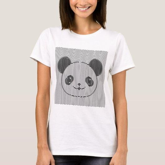 Panda-Beer op golflengte T-shirt (Voorkant)
