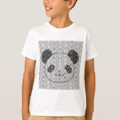 Panda-Beer op golflengte T-shirt (Voorkant)