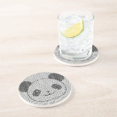 Panda-Beer op golflengte Zandsteen Onderzetter (Zijkant)