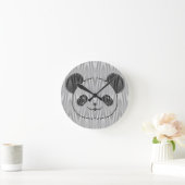 Panda-Beer op golfpatroon Ronde Klok (Huis)