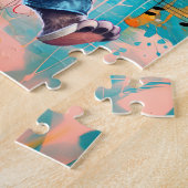 Panda Beer op Guitar Lion Music Singer Legpuzzel (Zijkant)
