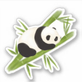 Panda-Beer op maat gesneden vinylsticker Sticker (Voorkant)