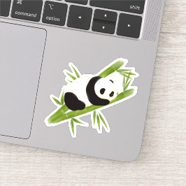 Panda-Beer op maat gesneden vinylsticker Sticker