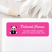 Panda beer op roze etiket (Insitu)