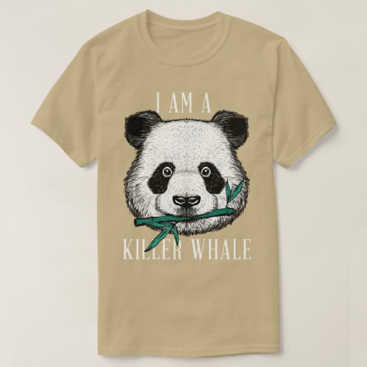 Panda Beer Orca Whale - Parody Killer Whale Funny T-shirt (Design voorkant)