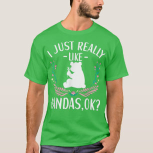 Panda Beer Outfit for Cute Panda Lovers Apparel Wo T-shirt
